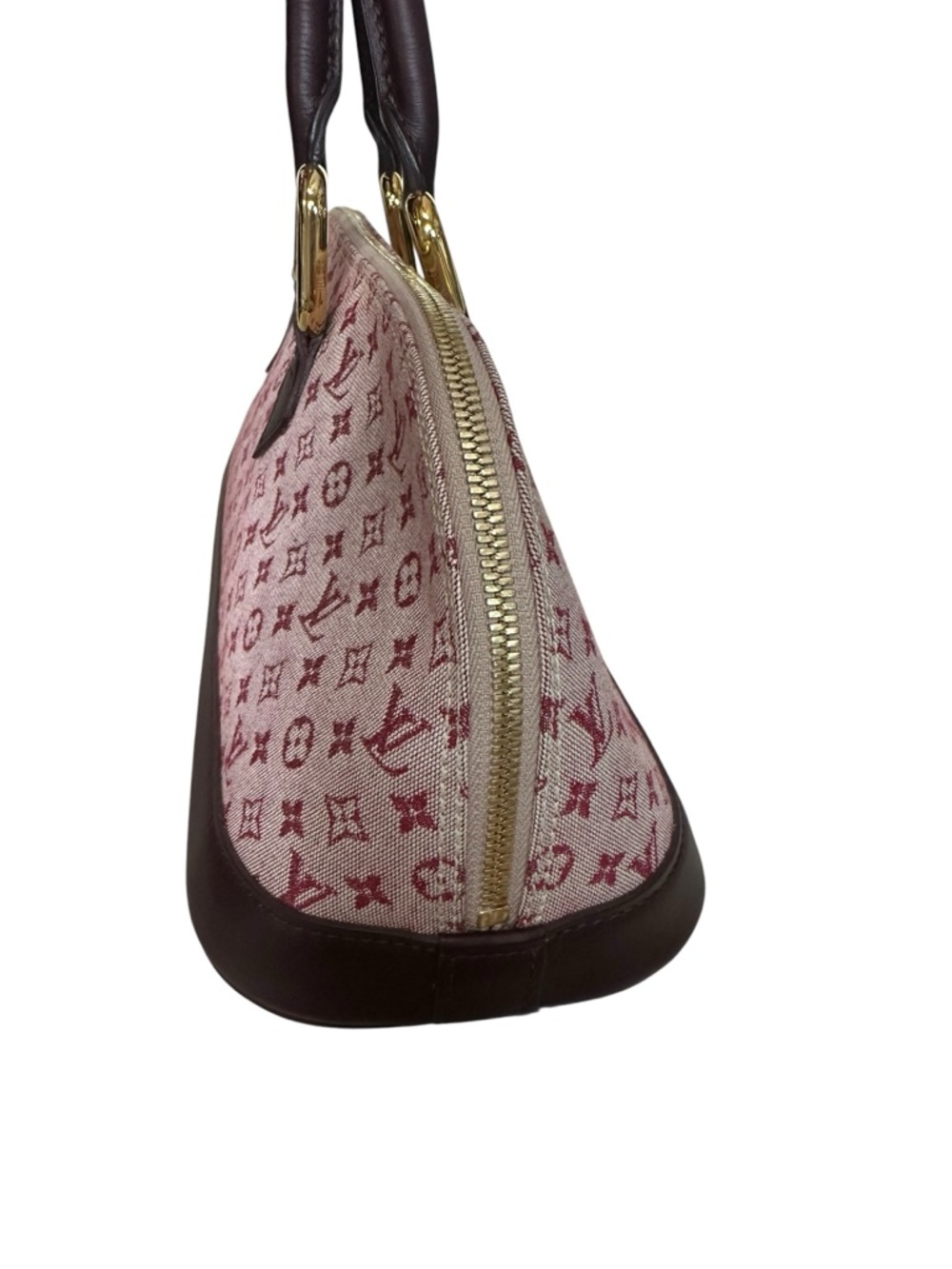 Louis Vuitton Pink and Burgundy Monogram Top-Handle Satchel - Picture 3 of 11
